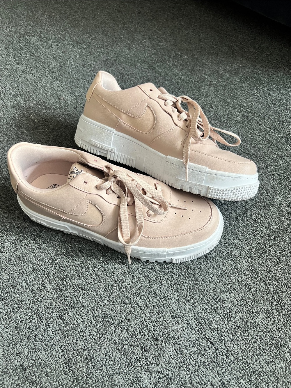 Nike Air Force 1 Low Pixel Particle Beige/Black/White Women's Sneakers 9.5